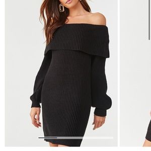 NWT forever 21 off the shoulder sweater dress